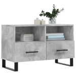 Mobile per TV Grigio Cemento 80x36x50 cm Legno Multistrato