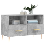 Mobile per TV Grigio Cemento 80x36x50 cm Legno Multistrato