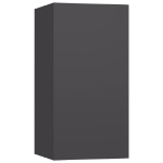 Mobili TV 2 pz Grigi 30,5x30x60 cm in Legno Multistrato