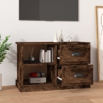 Mobile Porta TV Rovere Fumo 73x35,5x47,5 cm Legno Multistrato