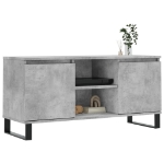 Mobile Porta TV Grigio Cemento 104x35x50cm in Legno Multistrato