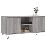 Mobile Porta TV Grigio Sonoma 104x35x50 cm in Legno Multistrato