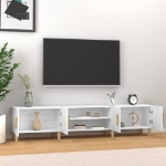 Mobile Porta TV Bianco 180x31,5x40 cm in Legno Multistrato