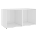 Mobili Porta TV 2 pz Bianco Lucido 72x35x36,5 cm in Truciolato