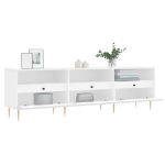Mobile Porta TV Bianco 150x30x44,5 cm in Legno Multistrato