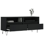 Mobile Porta TV Nero 100x34,5x44,5 cm in Legno Multistrato