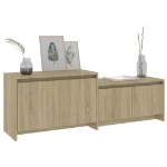 Mobile TV Rovere Sonoma 146,5x35x50 cm in Truciolato