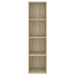 Mobile TV Parete Rovere Sonoma 37x37x142,5cm Legno Multistrato
