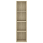 Mobile TV Parete Rovere Sonoma 37x37x142,5cm Legno Multistrato