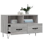 Mobile Porta TV Grigio Sonoma 80x36x50 cm in Legno Multistrato