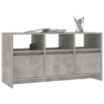 Mobile Porta TV Grigio Cemento 102x37,5x52,5 cm in Truciolato