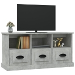Mobile per TV Grigio Cemento 100x35x50 cm in Legno Multistrato