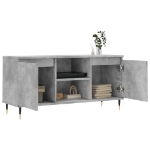 Mobile Porta TV Grigio Cemento 104x35x50cm in Legno Multistrato