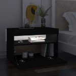 Mobile Porta TV con Luci LED Nero 60x35x40 cm