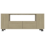 Mobile per TV Rovere Sonoma 120x35x48 cm Legno Multistrato