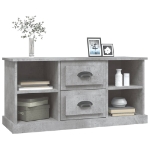 Mobile Porta TV Grigio Cemento 99,5x35,5x48cm Legno Multistrato