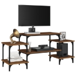 Mobile Porta TV Rovere Marrone 117x35x52 cm Legno Multistrato