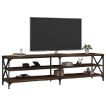Mobile Porta TV Rovere Marrone 180x40x50 cm Legno Multistrato