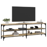 Mobile Porta TV Rovere Sonoma 160x30x50 cm in Legno Multistrato