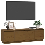 Mobile Porta TV Miele 156x37x45 cm in Legno Massello di Pino