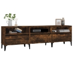 Mobile Porta TV Rovere Fumo 150x30x44,5 cm in Legno Multistrato