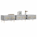Mobile Porta TV Grigio Cemento 150x36x30 cm Legno Multistrato