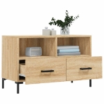 Mobile per TV Rovere Sonoma 80x36x50 cm Legno Multistrato