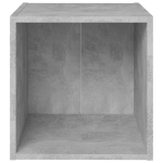 Mobili Porta TV 4pz Grigio Cemento 37x35x37cm Legno Multistrato