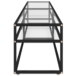 Mobile Porta TV Trasparente 200x40x40,5 cm in Vetro Temperato