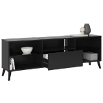 FMD Mobile Porta TV 153,5x31,7x52 cm Nero