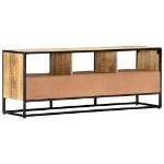 Mobile Porta TV 120x30x45 cm in Legno Massello di Mango