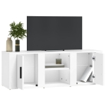 Mobile Porta TV Bianco 100x31,5x35 cm in Legno Multistrato