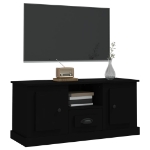 Mobile Porta TV Nero 100x35,5x45 cm in Legno Multistrato