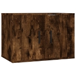Mobili Porta TV a Parete 2 pz Rovere Fumo 57x34,5x40 cm