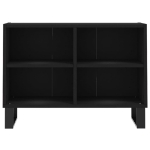 Mobile Porta TV Nero 69,5x30x50 cm in Legno Multistrato