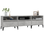 Mobile TV Grigio Cemento 150x30x44,5 cm Legno Multistrato