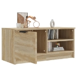 Mobile Porta TV Rovere Sonoma 80x35x36,5cm in Legno Multistrato