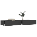 Mobile Porta TV con Luci LED Grigio 120x35x15,5 cm