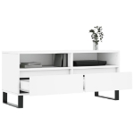 Mobile Porta TV Bianco 100x34,5x44,5 cm in Legno Multistrato