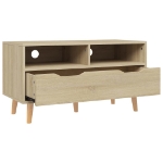 Mobile Porta TV Rovere Sonoma 90x40x48,5 cm Legno Multistrato