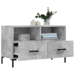 Mobile per TV Grigio Cemento 80x36x50 cm Legno Multistrato