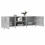 Mobile Porta TV Grigio Cemento 150x30x50cm in Legno Multistrato