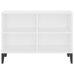 Mobile TV con Gambe in Metallo Bianco 69,5x30x50 cm