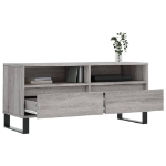 Mobile Porta TV Grigio Sonoma 100x34,5x44,5cm Legno Multistrato