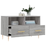 Mobile Porta TV Grigio Sonoma 80x36x50 cm in Legno Multistrato