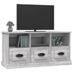 Mobile Porta TV Grigio Sonoma 100x35x50 cm in Legno Multistrato