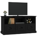 Mobile Porta TV Nero 100x35x50 cm in Legno Multistrato