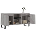 Mobile Porta TV Grigio Sonoma 104x35x50 cm in Legno Multistrato