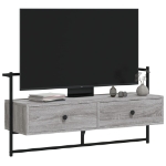 Mobile TV a Muro Grigio Sonoma 100,5x30x51 cm Legno Multistrato