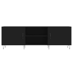Mobile Porta TV Nero 150x30x50 cm in Legno Multistrato